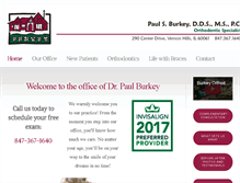 Tablet Screenshot of burkeyortho.com